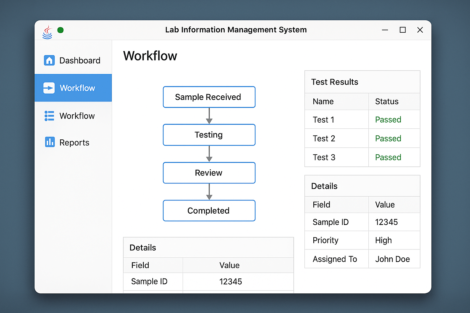 Laboratory Information Management System